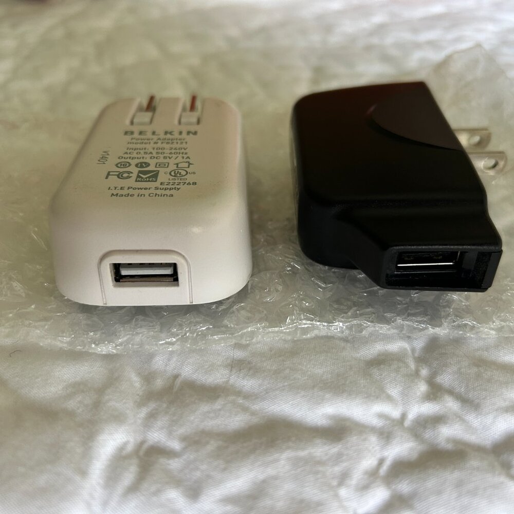 2 USB Power Travel Adapter Plug Wall Charger 1 Port Belkin LG